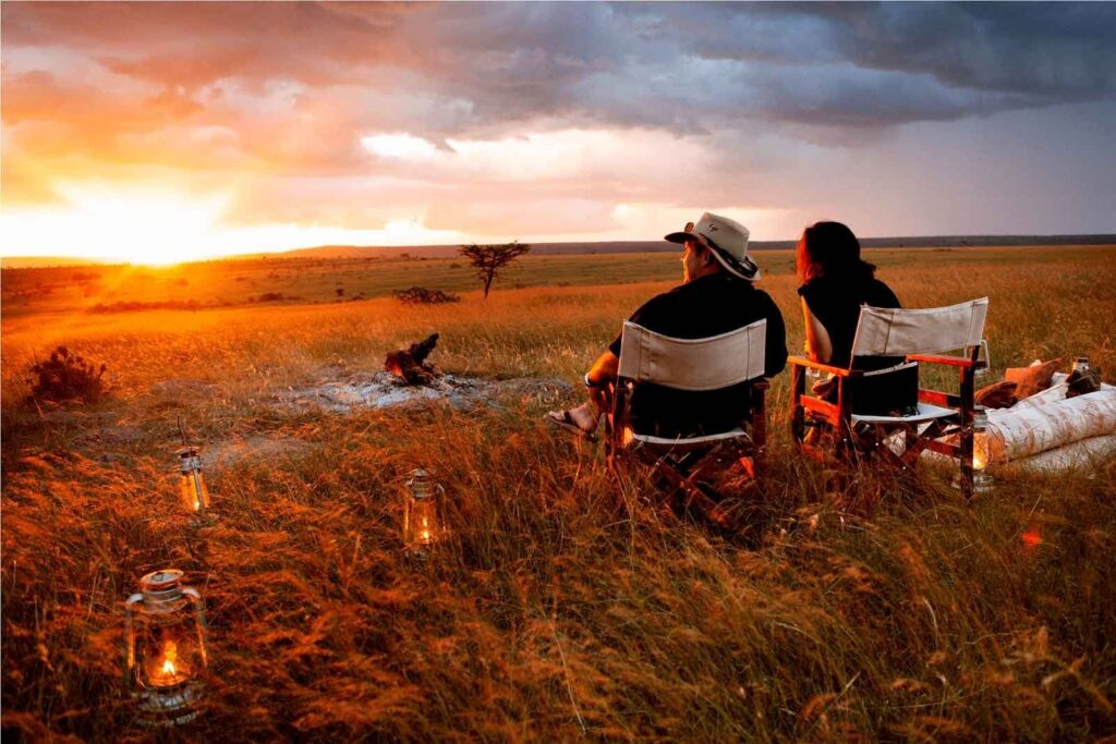 Sunset view - masai mara honeymoon